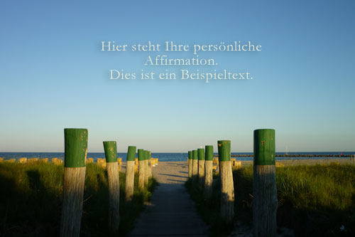 Affirmationen Pf�hle Meer Strand